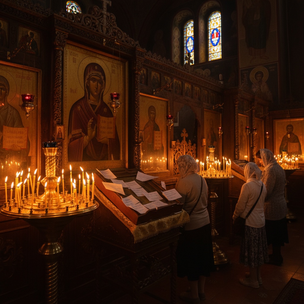 Молебен в храм Божьей Матери