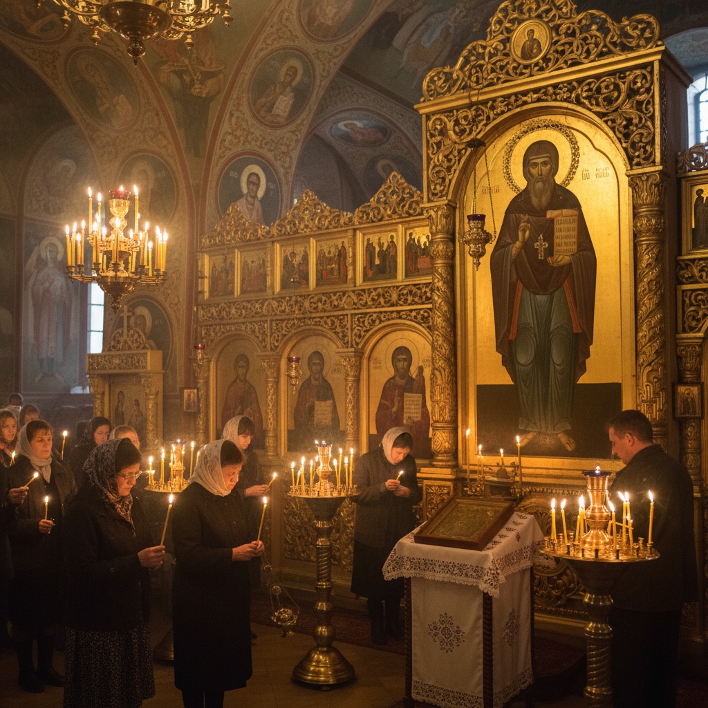 Молебен Сергию Радонежскому