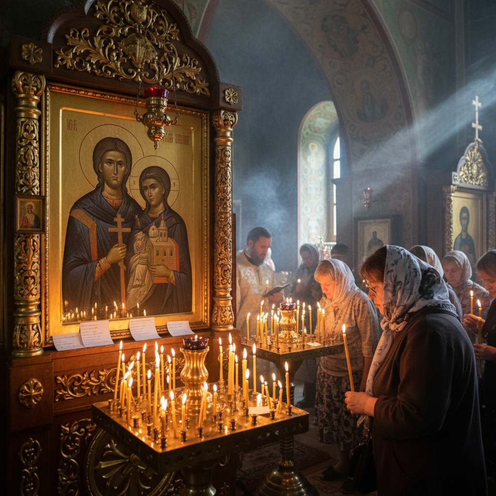 Молебен Петру и Февронии