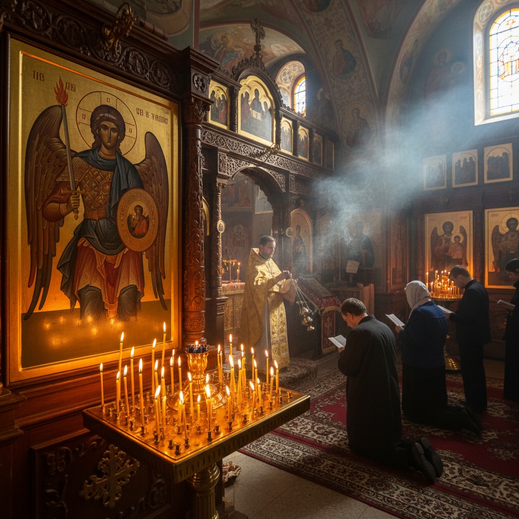 Молебен Михаилу Архангелу
