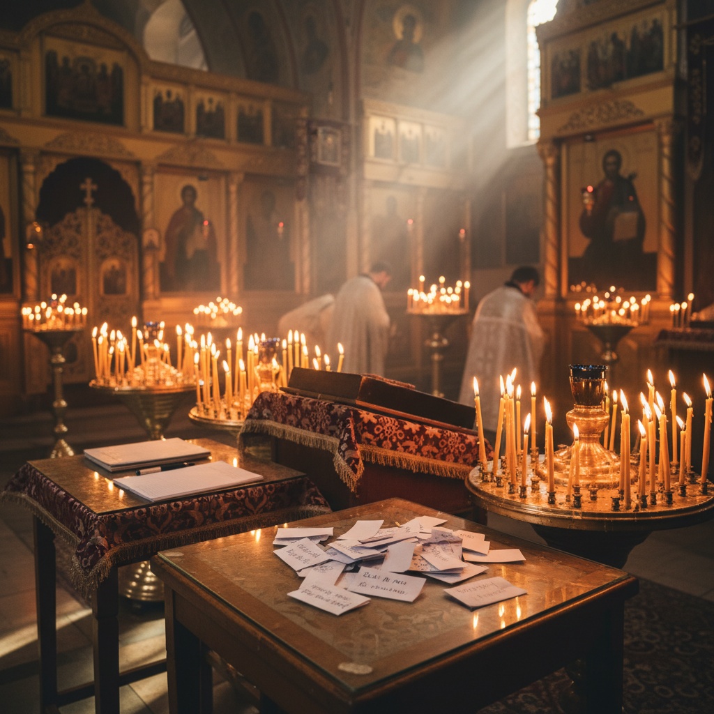 Подать записку о здравии в храм