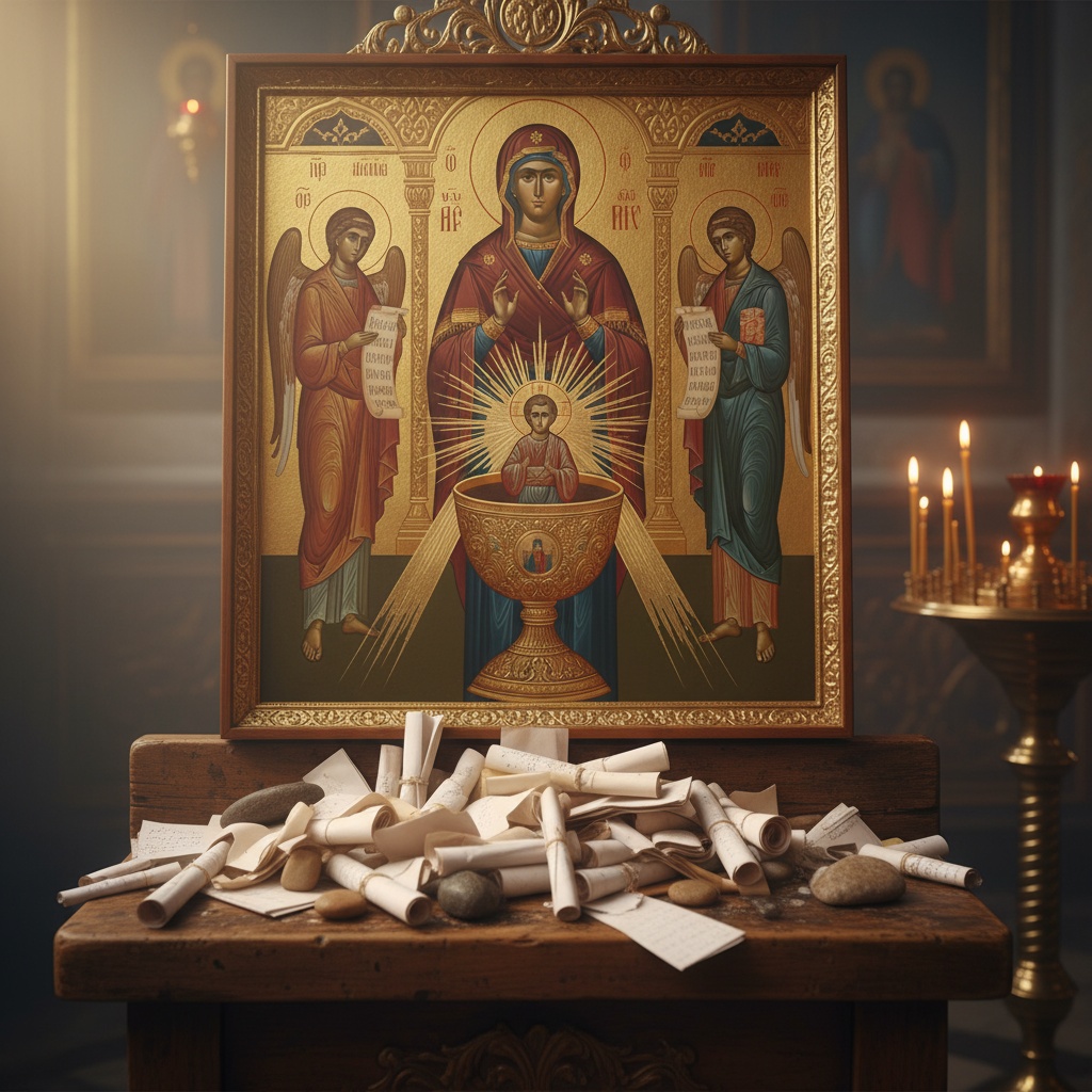 Подать записку неупиваемая чаша